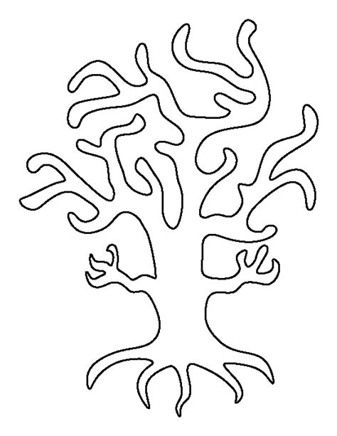 Printable Spooky Tree Template