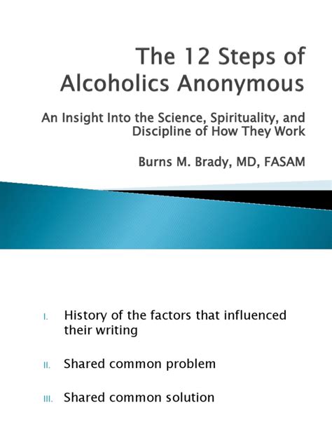 The 12 Steps Of Alcoholics Anonymous Revised Pdf Alcoholism Neurotransmitter