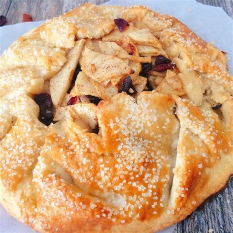 Rustic Apple Pie (Apple Cranberry Galette) - The Mommy Mouse Clubhouse