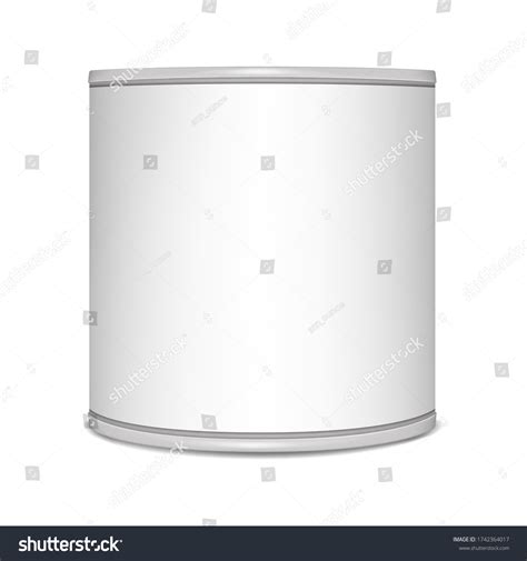 Round Tin Can Vector Mockup Canned Stock Vector Royalty Free