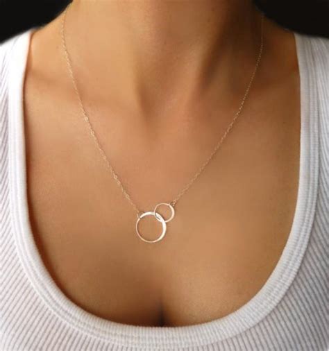 Eternity Necklace Infinity Lariat Necklace Bridesmaid Necklace