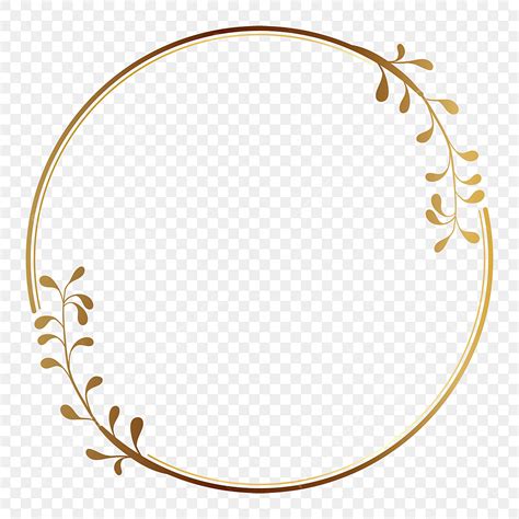 Flourish Ornament Frame Vector Hd Png Images Classic Golden Circle