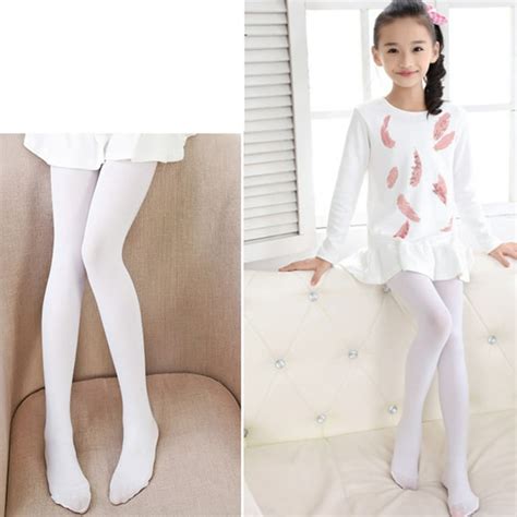 Kids White Tights