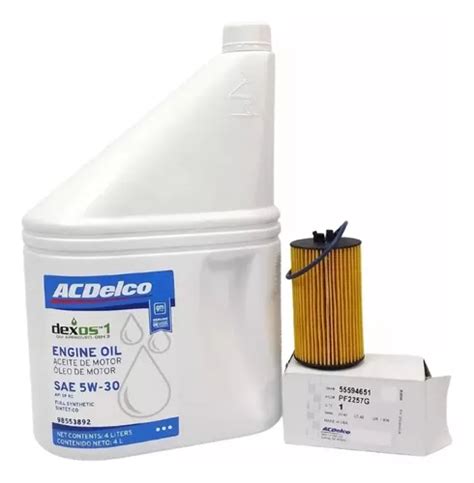 Filtro Aceite Chevrolet Tracker Aceite Sintetico Acdelco