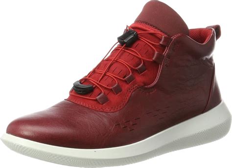 amazoncom ecco womens  top trainers red chili red chili red