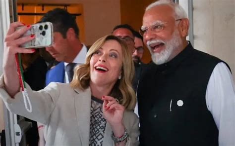 Selfie Of Prime Minister Narendra Modi And Italian Prime Minister