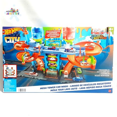 Jual Hot Wheels Hotwheels Track Mega Tower Car Wash Trackset Color Shifters Shopee Indonesia