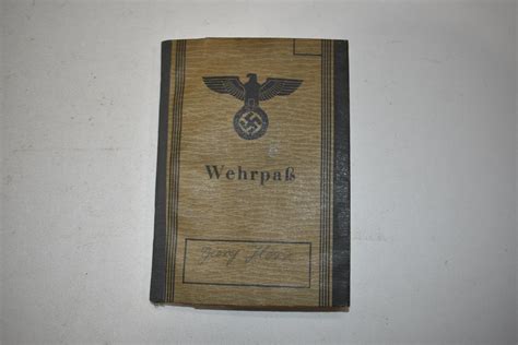 Lot German Nazi Wehrpass Booklet WWII