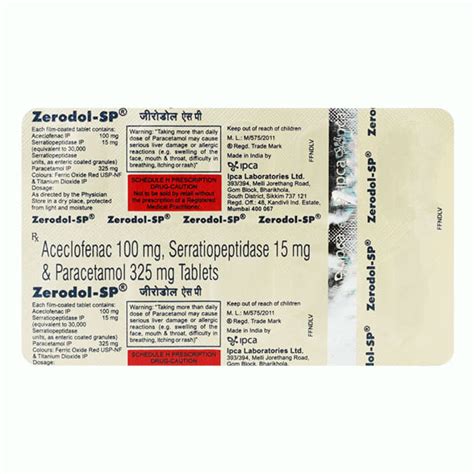 Zerodol Sp Tab S Pharmville