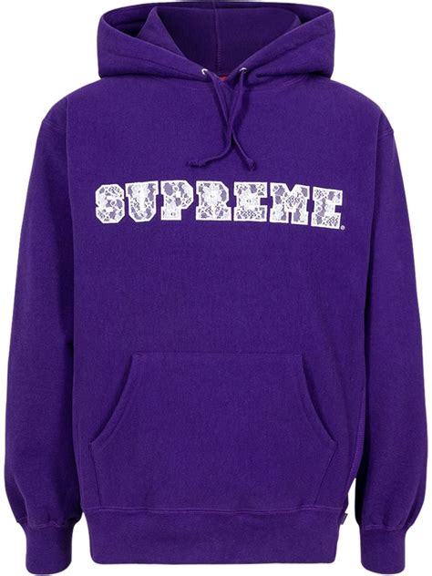 Supreme lace logo hoodie | Smart Closet