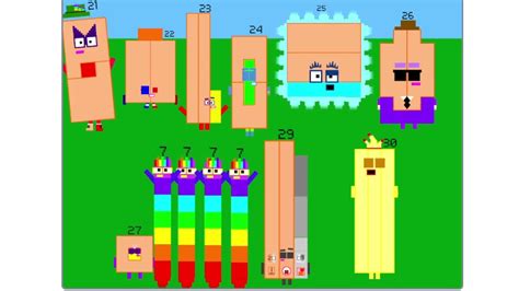 Numberblocks Band Retro 21 30 New Youtube