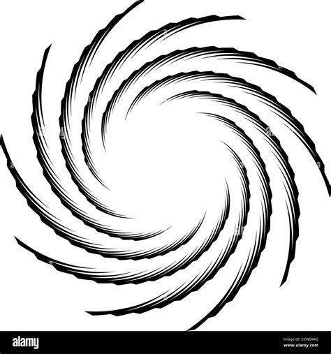 Spiral Twist Radial Swirl Twirl Circular Vector Illustration Revolve