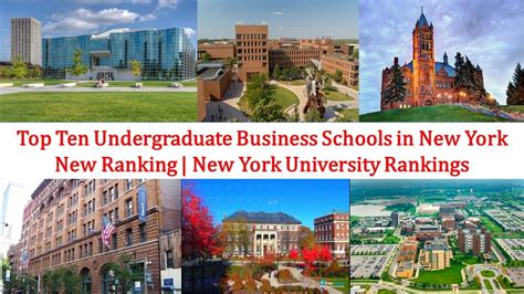 Top 10 Undergraduate Business School In New York New Ranking Youtube