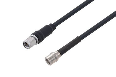 SMA Male To QMA Male Low Loss Cable 24 Inch Length Using LMR 195 Coax