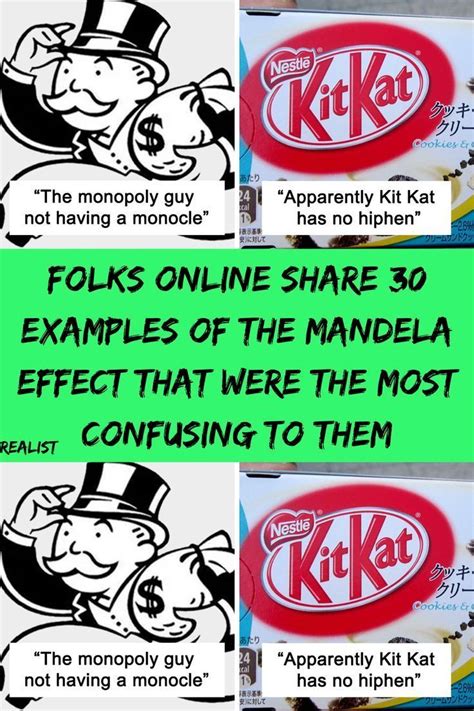 Folks Online Share 30 Examples Of The Mandela Effect That Were The Most Confusing To Them Artofit