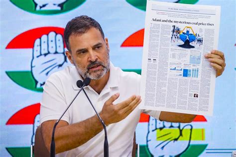 Rahul Gandhi Adani Group Fleecing People Says Congress Leader