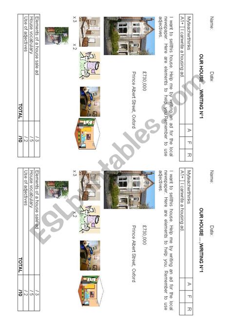 Home Sale Worksheets