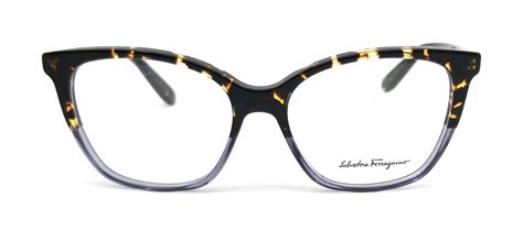 Salvatore Ferragamo Eyeglasses Sf2817 259 Havana Blue Rectangle Women 52x15x140 Ebay