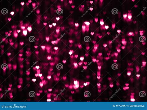 Dark Valentine Background With Purple Hearts Stock Image Image Of