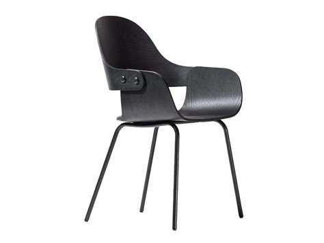 SHOWTIME NUDE Wooden Chair With Armrests By BD Barcelona Design Jaime Hayon