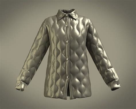 Girls Puffer Jacket 3d Model Cgtrader