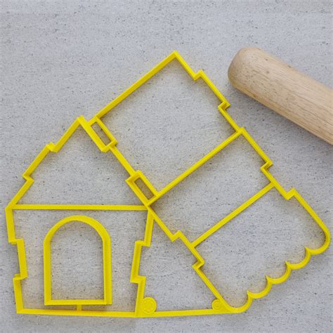 Interlocking Gingerbread House Cutter Large Custom Cookie Cutters