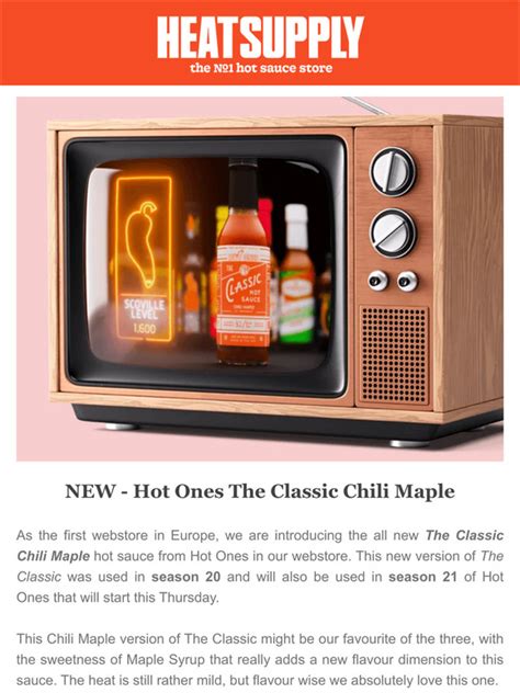 Heatsupply NEW Hot Ones The Classic Maple Chili Milled