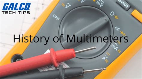 Multimeters The History Of Electronic Measuring Instruments A Galco