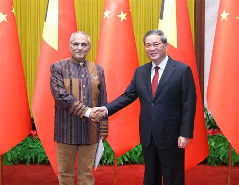 Chinese Premier Meets President Of Timor Leste China Org Cn