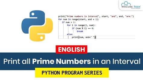 Python Program To Print All Prime Numbers In An Interval Complete