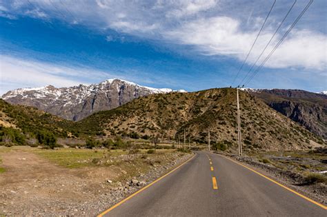 Canyon Cajon Del Maipo Winter Stock Photo - Download Image Now - Andes ...