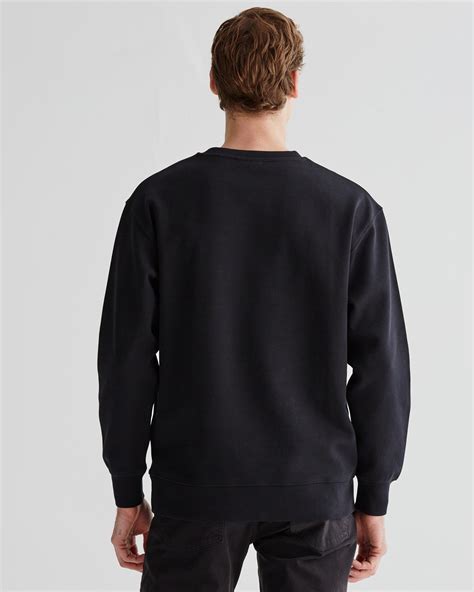 GANT Erkek Siyah Regular Fit Bisiklet Yaka Sweatshirt 2523107T S 80