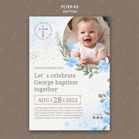 Free Printable Customizable Baptism Invitation Templates 49 Off