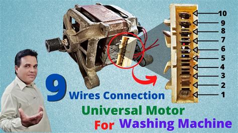 Universal Motor Wires Connection For Automatic Washing Machine Youtube