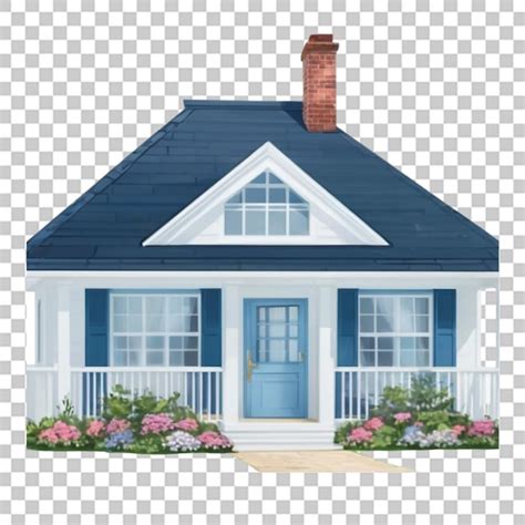 Premium Psd Beautiful Cape Cod House Transparent Background