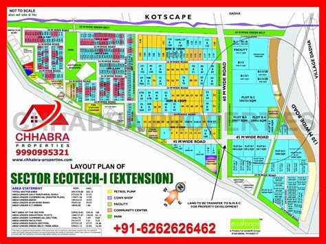 Layout Plan For Greater Noida Sector Ecotech I Extension Hd Map