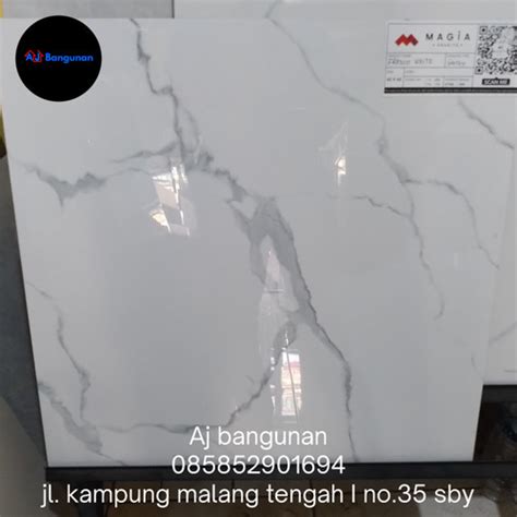 Jual Magia Granite Fresco White 60x60 Glazed Polish Grade A Kota