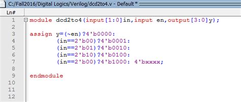 Verilog Code For To Decoder Using To Decoder Design Talk