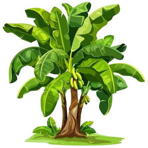 Premium Vector A Picture Of A Banana Tree With The Word Quot Banana