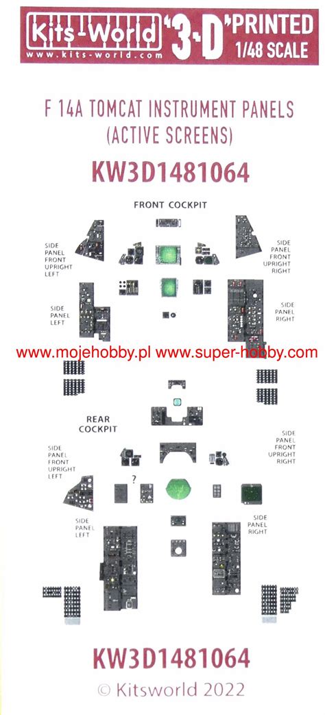 Grumman F A Tomcat Screens On D Full Colour Instrument Panels For