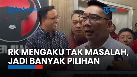 Ridwan Kamil Bicara Soal Peluang Anies Jadi Rivalnya Di Pilkada YouTube