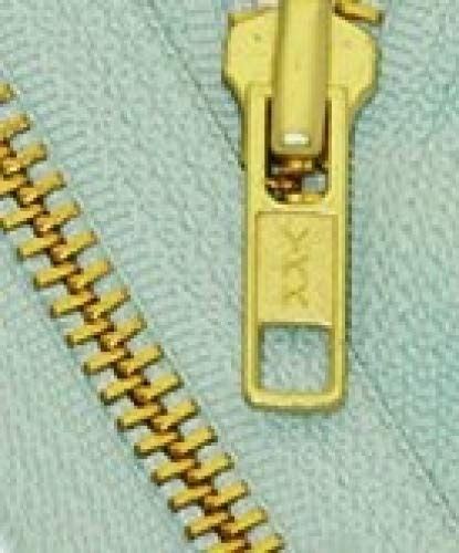 17 Medium Weight Jacket Zipper YKK 5 Brass Separating 823 Mint