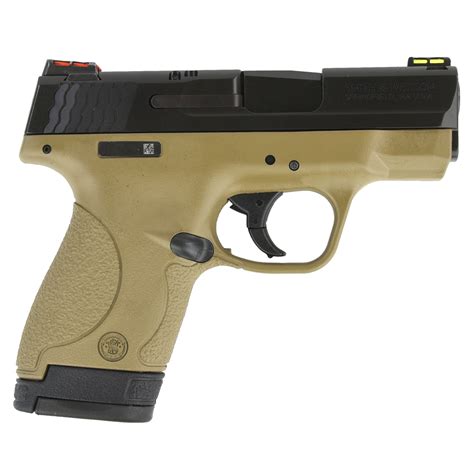 Smith Wesson M P Shield Mm Barrel Hi Viz Sights Fde Two Tone