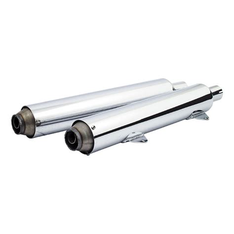 Supertrapp Kerker Slip Ons Mufflers In Chrome Finish For Harley