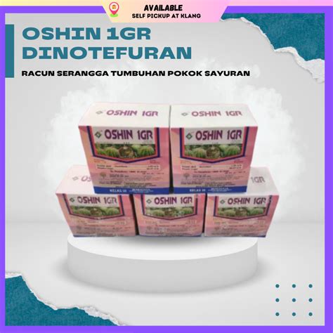 Oshin 1GR Dinotefuran 1 Racun Serangga Tumbuhan Pokok Sayuran 1kg