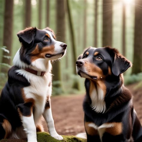 dogs  forest background stable diffusion