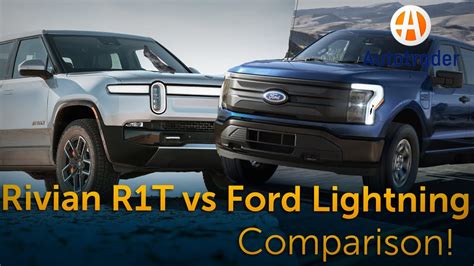 Rivian R T Vs Ford F Lightning Comparison Youtube