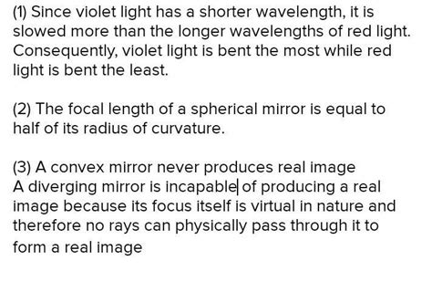 1 In A Spectrum Colour Bends The Most Whereas Colour