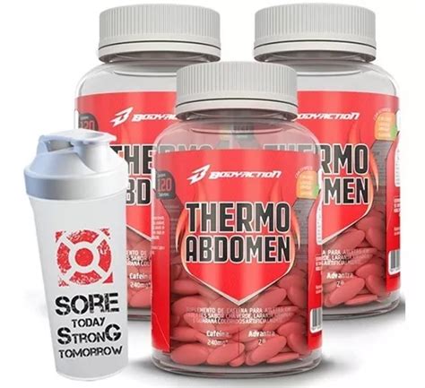 Thermo Abdomen 360 Caps Body Action Queimador De Gordura