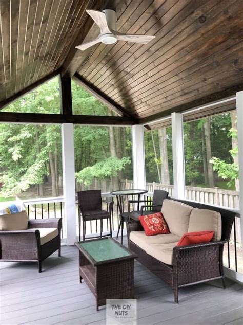 Gray Composite Decking Screened In Porch Ideas The Diy Nuts